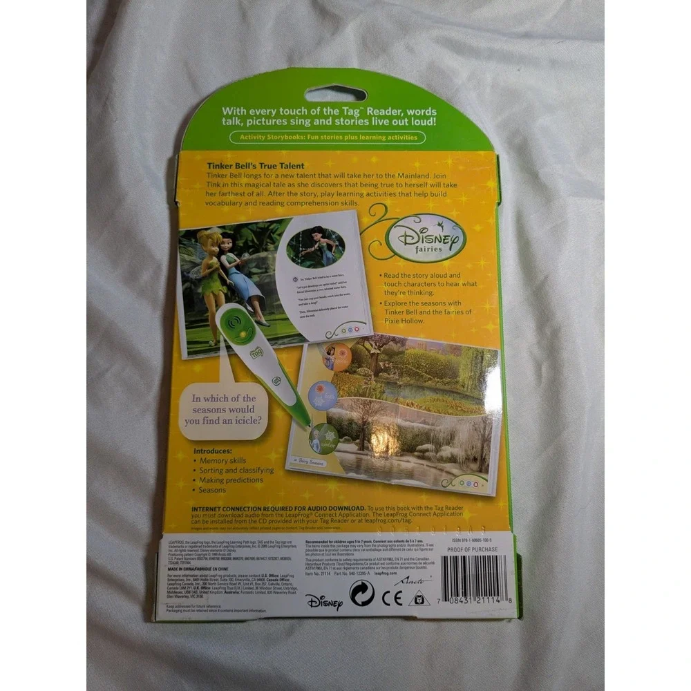 LeapFrog Tag Reading System‎ Book Tinker Bell Tinker Bell's True Talent Book